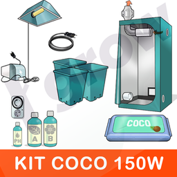 KIT INDOOR COCCO 150W + GROW BOX